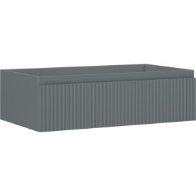 MEXEN/S - Rivel koupelnová skříňka pod umyvadlo 80, 1 šuplík, reliéf , grafit mat 91A20-08023-1-BF66
