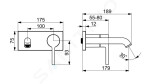 HANSA - Vantis Style Elektronická umyvadlová baterie, bateriové napájení, matná černá 5460220933