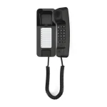Gigaset DESK 200 černá / Drátový telefon / stolní i nástěnný / 10 kontaktů (S30054-H6539-R101)