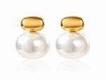 ELENYS Pure Grace – pozlacené náušnice 18K žluté zlato