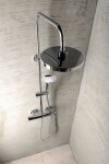 AQUALINE - LIGA sprchový sloup s termostatickou baterií, chrom SL533