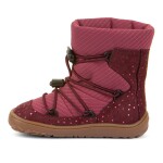 Dívčí zimní barefoot boty TEX TRACK WOOL Bordeaux+ G3160251-7 - 32