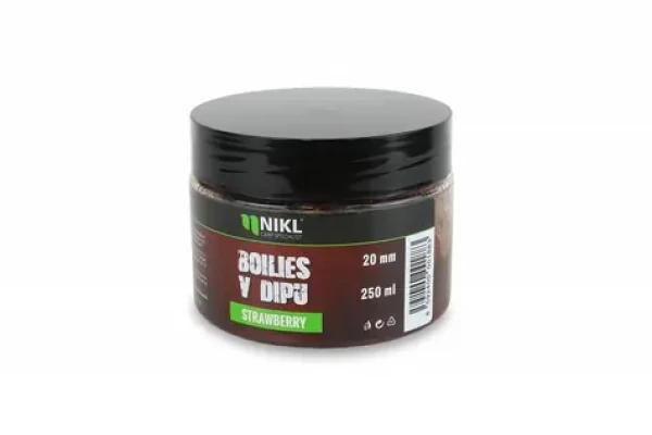 Nikl Boilies v dipu Strawberry 250g 20mm (2006482)