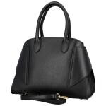 Módní dámská kožená kabelka do ruky Arietta, černá