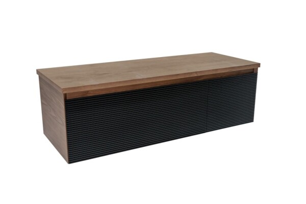 Koupelnová skříňka s krycí deskou Naturel Monza 119x30x45 cm ořech mat MONZA120BN MONZA120BN