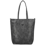 Stylová dámská koženková kabelka na rameno Indira, tmavě šedá