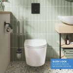 GROHE - Start Round Set předstěnové instalace, klozetu Start Round, sedátka Softclose a tlačítka Even, matná černá 103847SH00