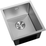 MEXEN - Trixo ocelový dřez 1-bowl 370 x 440 mm, nerez 6412371000-01