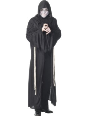 Černý kostým Smrtky Halloween temný přízrak Velikost: L