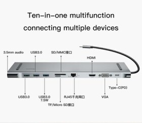 Baseus Enjoyment Series Type-C Notebook HUB Adapter CATSX-F0G