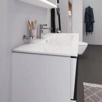 DURAVIT - ME by Starck Umyvadlo nábytkové 1030x490 mm, s přepadem, s otvorem pro baterii, WonderGliss, bílá 23361000001