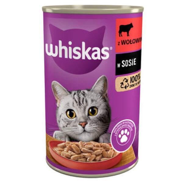 Whiskas Adult hovězí v omáčce 400 g