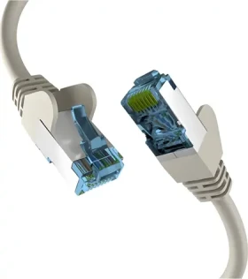 EFB Cat6a šedá / Patch kabel / S/FTP / Cat7 Rohkabel / 1 m / RJ-45 / LSZH (EC020200120)