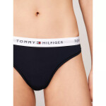 Dámská tanga THONG UW0UW03835 DW5 tm. modré Tommy Hilfiger