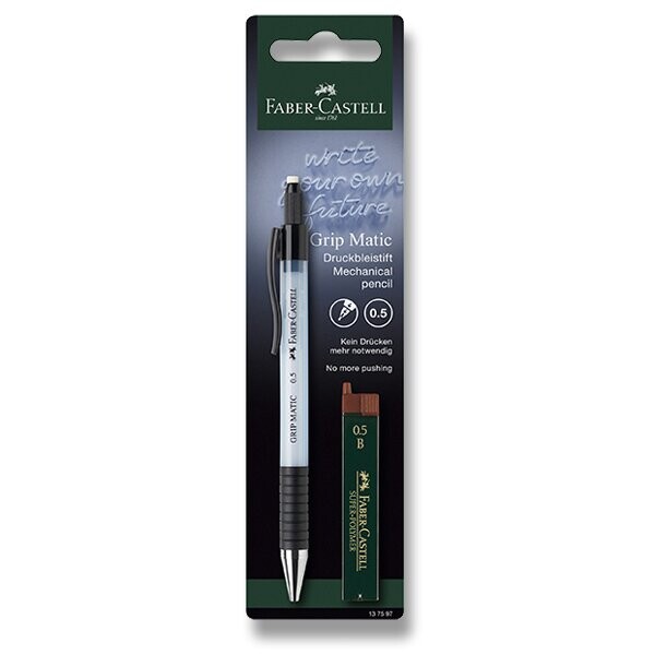 Faber-Castell GRIP Matic 0,5 mm Sky Blue + tuhy blistr