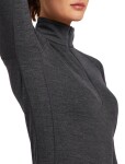 Dámské merino tričko s dlouhým rukávem ICEBREAKER Wmns 260 ZoneKnit LS Half Zip, Jet Heather velikost: XL