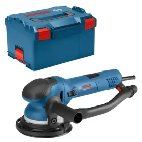 BOSCH GET 75-150 Professional + plastový box / Excentrická bruska / 750W / 150 mm / 3300-7300 ot. za min. (0601257101)