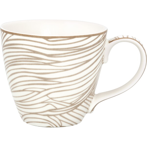GREEN GATE Hrnek Wilja Beige 300 ml, béžová barva, porcelán