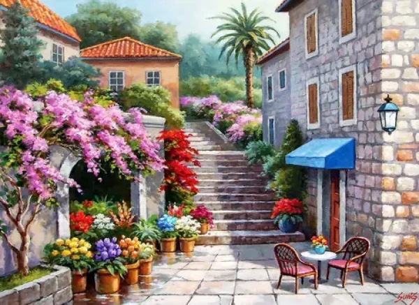 ANATOLIAN Puzzle Květinářství na jaře