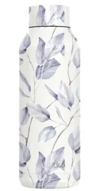 Quokka Solid Grey Bouquet / Nerezová termoláhev / 510 ml / dvouplášťová (8412497121724)