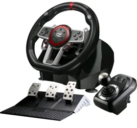 READY 2 GAMING Závodní volant s pedály a řadící pákou / PC / PS3 / PS4 / Switch (R2GRACINGWHEELPRO)