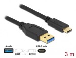 DeLock Kabel USB 3.2 Gen 2 A (M) - USB 3.2 Gen 2 C (M) 3.0m černá (84006)