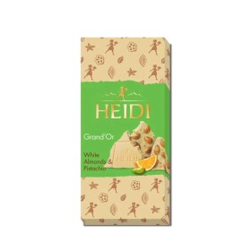 Heidi Grand Bílá čokoláda s pistáciemi, pomerančem a mandlemi 100g