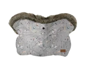 KikkaBoo Rukavice na kočárek Dreamy Fields Grey (31108040158KB)