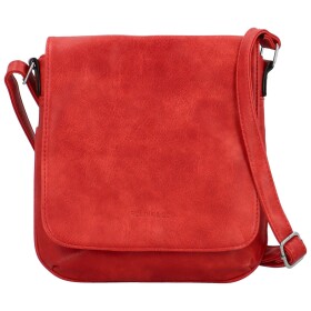 Stylová dámská koženková crossbody kabelka Haidi, červená