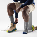 Unisex merino turistické ponožky SMARTWOOL Hike Targeted Cushion Crew Socks, Medium Gray velikost: 42-45 (L)