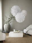 Watt & Veke Závěsná svítící hvězda Snöblomma 68 cm, bílá barva