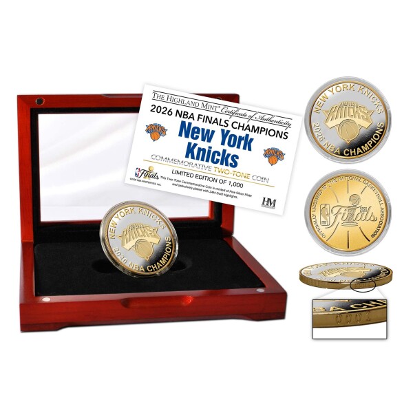 Mince New York Knicks NBA 2026 Champions Gold & Silver 2-Tone Coin