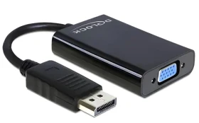 Delock / Redukce / DisplayPort na VGA (D-Sub15) / Audio / USB napájení (65439)