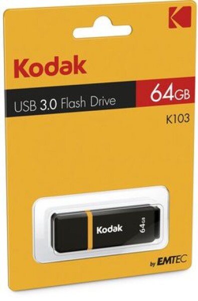 EMTEC K100 Kodak 64GB černá / FlashDisk / USB 3.0 / čtení: 100MBs / zápis: 20MBs (EKMMD64GK103)