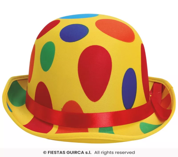 Ptakoviny.cz Klaunský klobouk s kolečky 59 cm