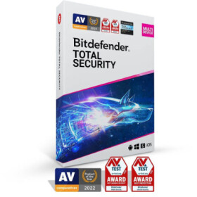 Bitdefender Total Security - 10 zařízení na 2 roky - elektronická licence do emailu EDF_1880027