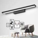 LED koupelnové osvětlení 60CM APP840-1W - černé placaté OSW-06665