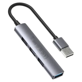 Unitek H1208A šedá / USB hub / USB-A / 3x USB-A 2.0 + 1x USB-A 3.0 / 5 Gbps (H1208A)