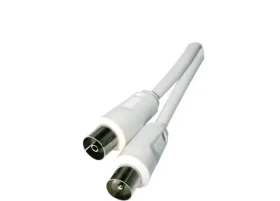 MicroConnect koaxiální kabel M-F 75 Ohm 2.5m bílá (COAX025W)