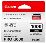 Canon PFI-1000MBK, Matná černá (0545C001) - originální kazeta