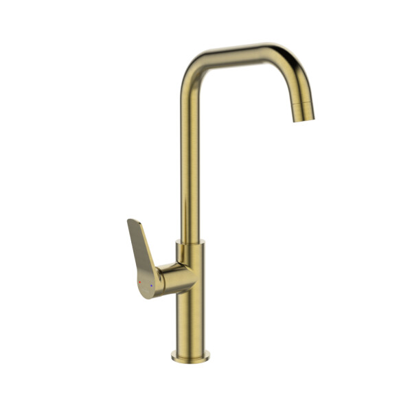 INVENA - Dřezová baterie Alonia Trend, kartáčované zlato BZ-70-009-V