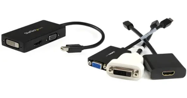 StarTech Adaptér Mini DisplayPort na VGA/DVI/HDMI černá / Videoadaptér / 1920 x 1200 px / 0,15 m (MDP2VGDVHD)