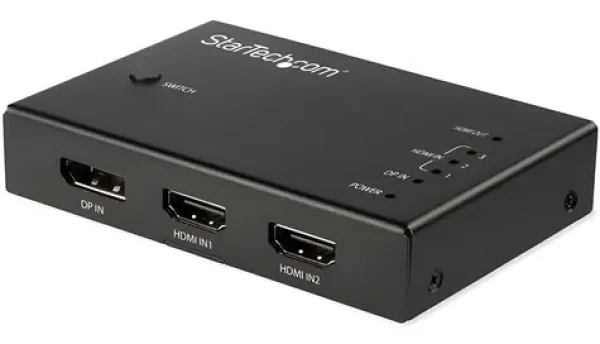StarTech černá / Video přepínač / 3× HDMI + 1× DisplayPort na HDMI / 4K 60Hz (VS421HDDP)