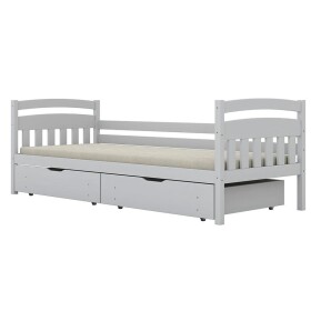 Postel Tosia velké zásuvky 90x200 bílá