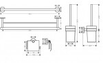 HANSGROHE - Logis Universal Sada doplňků do koupelny, chrom 41727000