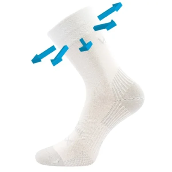 VOXX Ponožky slabé z merino OPTIMUS s ionty stříbra BÍLÉ 39-42 117771