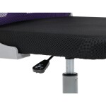 Dětská židle, výškově nastavitelná, fialová síťovina, KA-K2008 PUR