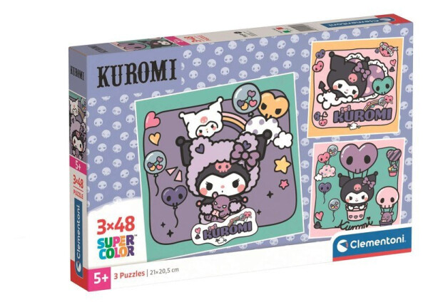 Puzzle Kuromi 3x48 dílků