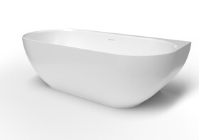 Volně stojící vana SAT Lesly 170x82 cm litý mramor LE1700 LE1700