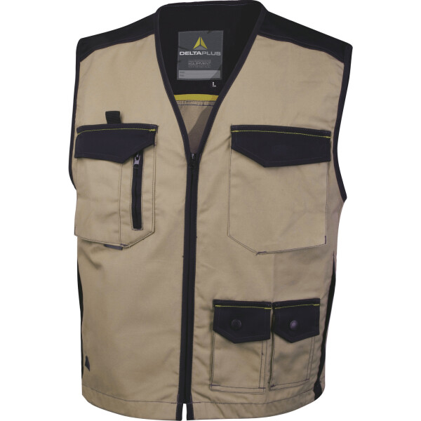 Pracovní vesta Delta Plus MACH 5 Barva: Béžová, Velikost: 3XL (M5GILBN3X)
